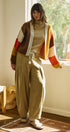 Retro Sunset Colorblock Cardigan in Brown/mustard - Women's Cardigans & Shrugs | Urban Daizy