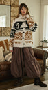 Hearthside Geo Knit Cardigan in Ivory Camel - Women's Cardigans & Shrugs | Urban Daizy