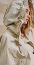 Cropped Hooded Utility Jacket with Button Front in Khaki - Women's Jackets & Outerwear | Urban Daizy