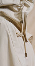 Cropped Hooded Utility Jacket with Button Front in Khaki - Women's Jackets & Outerwear | Urban Daizy