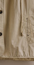 Cropped Hooded Utility Jacket with Button Front in Khaki - Women's Jackets & Outerwear | Urban Daizy