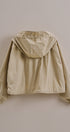 Cropped Hooded Utility Jacket with Button Front in Khaki - Women's Jackets & Outerwear | Urban Daizy