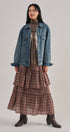 Embroidered Western Cowgirl Denim Trucker Jacket in Denim - Women's Jackets & Blazers | Urban Daizy