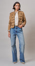 Napoleon Double-Breasted Faux Suede Jacket in Camel - Women's Jackets & Blazers | Urban Daizy