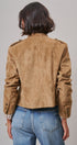 Napoleon Double-Breasted Faux Suede Jacket in Camel - Women's Jackets & Blazers | Urban Daizy