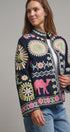 Suzani Embroidered Corduroy Jacket in Navy - Women's Jackets & Blazers | Urban Daizy