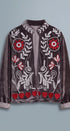 Heirloom Embroidered Velvet Jacket in Grey - Women's Jackets & Blazers | Urban Daizy