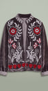 Heirloom Embroidered Velvet Jacket in Grey - Women's Jackets & Blazers | Urban Daizy