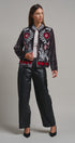 Heirloom Embroidered Velvet Jacket in Grey - Women's Jackets & Blazers | Urban Daizy