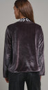 Heirloom Embroidered Velvet Jacket in Grey - Women's Jackets & Blazers | Urban Daizy