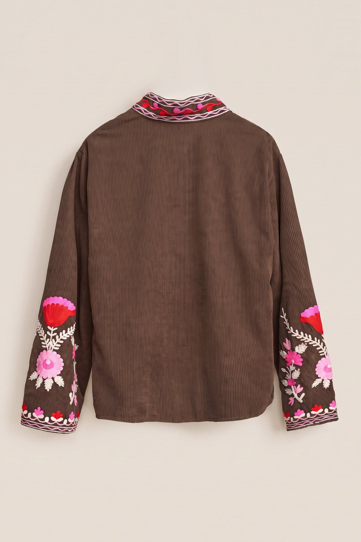 Folk Garden Corduroy Jacket in Brown - Women's Coats | Urban Daizy