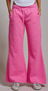 Wide-Leg Lounge Pants With Elastic Waistband in Candy Pink - Women's Pants | Urban Daizy