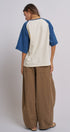 Wide-Leg Pleated Drawcord Trouser Pants in Camel - Women's Pants | Urban Daizy