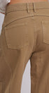 Cotton Barrel Leg High Rise Pants in Camel - Women's Pants | Urban Daizy