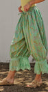 Wildflower Floral Lace Hem Cotton Bloomer Pants in Green - Women's Pants | Urban Daizy
