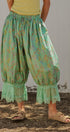 Wildflower Floral Lace Hem Cotton Bloomer Pants in Green - Women's Pants | Urban Daizy