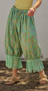 Wildflower Floral Lace Hem Cotton Bloomer Pants in Green - Women's Pants | Urban Daizy