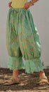 Wildflower Floral Lace Hem Cotton Bloomer Pants in Green - Women's Pants | Urban Daizy
