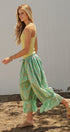 Wildflower Floral Lace Hem Cotton Bloomer Pants in Green - Women's Pants | Urban Daizy