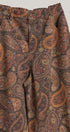 Paisley Print Barrel Leg Pants in Brown in Brown - Women's Casual Pants | Urban Daizy
