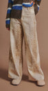 Deer Spot Print Wide Leg Cotton Twill Pants in Khaki - Women's Pants | Urban Daizy