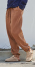 Garment Dyed French Terry Jogger Sweatpants in Brown - Women's Casual Pants | Urban Daizy