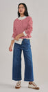 High Waist Wide Leg Jeans with Patch Pockets in Denim - Women's Casual Pants | Urban Daizy