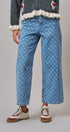 Polka Dot Wide Leg Barrel Jeans Light Wash Denim in Denim - Women's Casual Pants | Urban Daizy