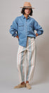 Sunset Stripe Straight Leg Pants in Ivory Sage - Women's Casual Pants | Urban Daizy