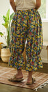 Painted Bloom Ruffle Balloon Pants in Green - Women's Casual Pants | Urban Daizy