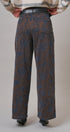 Wildflower Jacquard Wide Leg Pants in Brown - Women's Casual Pants | Urban Daizy