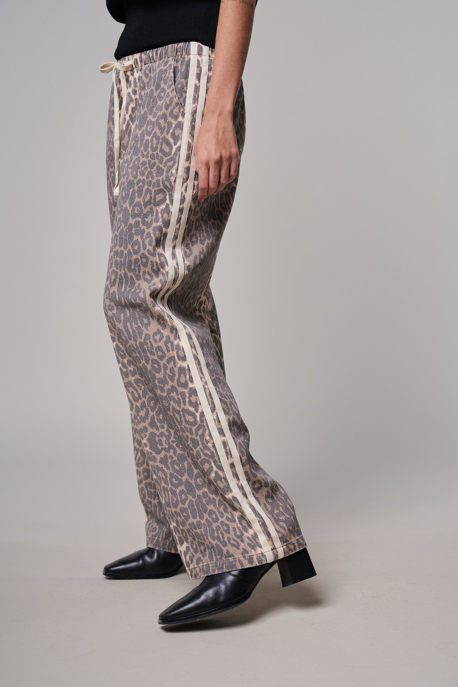 Wild Side Leopard Wide Leg Pants in Leopard - Women's Casual Pants | Urban Daizy