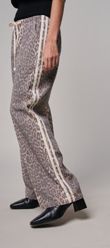 Wild Side Leopard Wide Leg Pants in Leopard - Women's Casual Pants | Urban Daizy