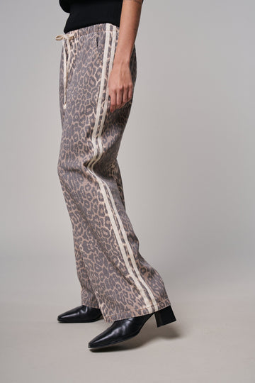 Wild Side Leopard Wide Leg Pants