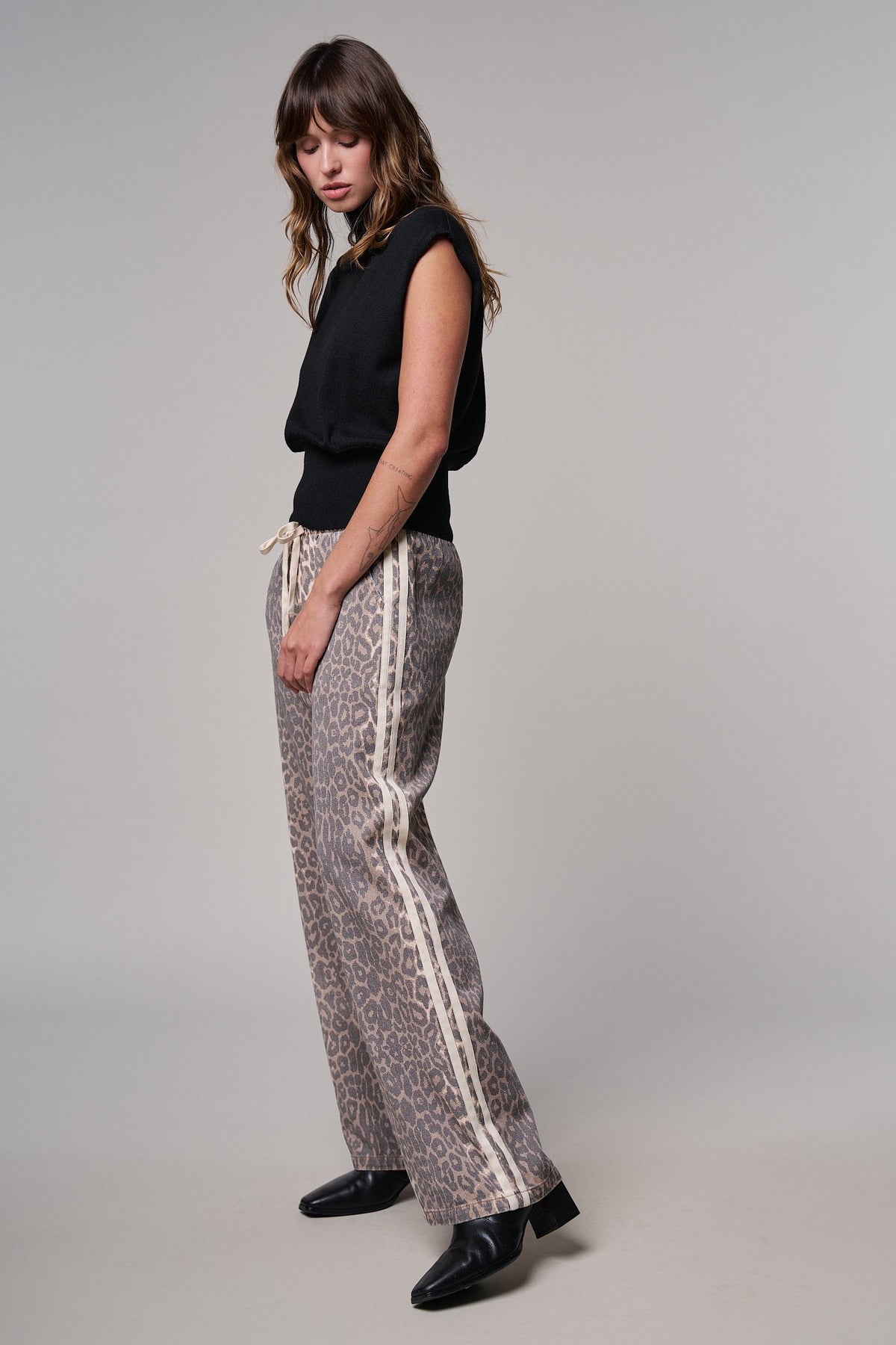 Wild Side Leopard Wide Leg Pants in Leopard - Women's Casual Pants | Urban Daizy