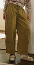 Open Trail Barrel Cargo Pants in Olive Green - Women's Casual Pants | Urban Daizy