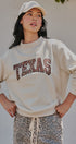 Texas Leopard Mock Neck Sweatshirt in Chalk - Women's Sweatshirts & Hoodies | Urban Daizy