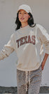 Texas Leopard Mock Neck Sweatshirt in Chalk - Women's Sweatshirts & Hoodies | Urban Daizy