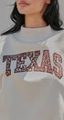 Texas Leopard Mock Neck Sweatshirt in Chalk - Women's Sweatshirts & Hoodies | Urban Daizy
