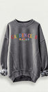 Garden Club Graphic Sweatshirt in Charcoal - Women's Sweatshirts & Hoodies | Urban Daizy
