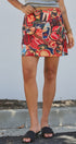 Travel Patch Print A-Line Mini Skirt in Multi - Women's Skirts | Urban Daizy