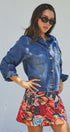Travel Patch Print A-Line Mini Skirt in Multi - Women's Skirts | Urban Daizy