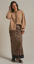 Leopard Print Satin Maxi Skirt with Lace Hem in Leopard - Women's Skirts | Urban Daizy