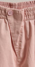 Cotton Twill Pleated Shorts with Button Front in Pink - Women's Fashion | Urban Daizy