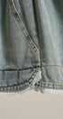 Lace Trim High Rise Vintage Wash Denim Shorts in Denim - Women's Fashion | Urban Daizy