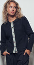 Cottage Bloom Knit Cardigan in Black - Women's Cardigans & Shrugs | Urban Daizy