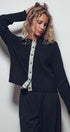 Cottage Bloom Knit Cardigan in Black - Women's Cardigans & Shrugs | Urban Daizy