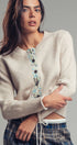 Cottage Bloom Knit Cardigan in Oatmeal - Women's Cardigans & Shrugs | Urban Daizy