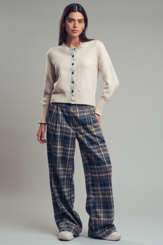 Cottage Bloom Knit Cardigan in Oatmeal - Women's Cardigans & Shrugs | Urban Daizy