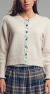 Cottage Bloom Knit Cardigan in Oatmeal - Women's Cardigans & Shrugs | Urban Daizy